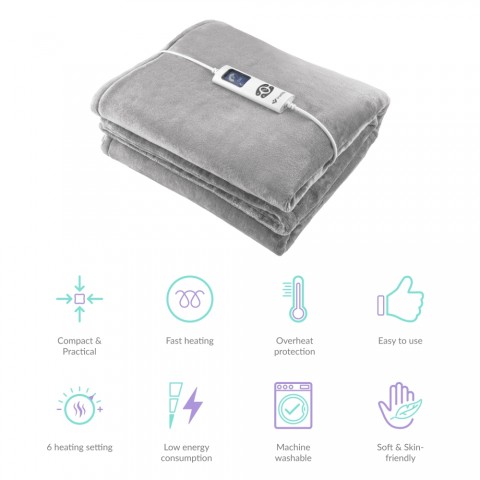 TrueLife Heatblanket 180X130 cm Elektromos melegítős takaró